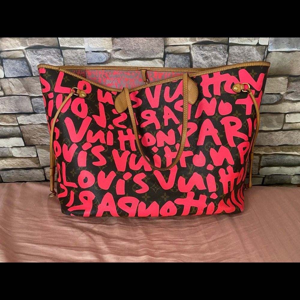 AUTHENTIC Louis Vuitton Neverfull GM Rare Stephen Sprouse